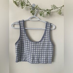 NWOT Garage | Gingham Crop